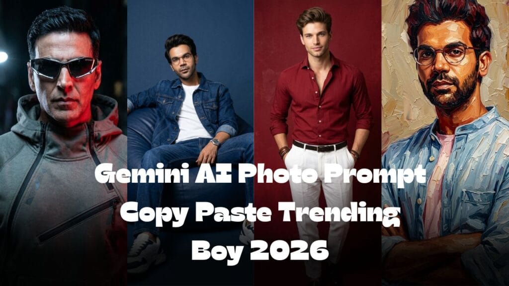 Gemini AI Photo Prompt Copy Paste Trending Boy