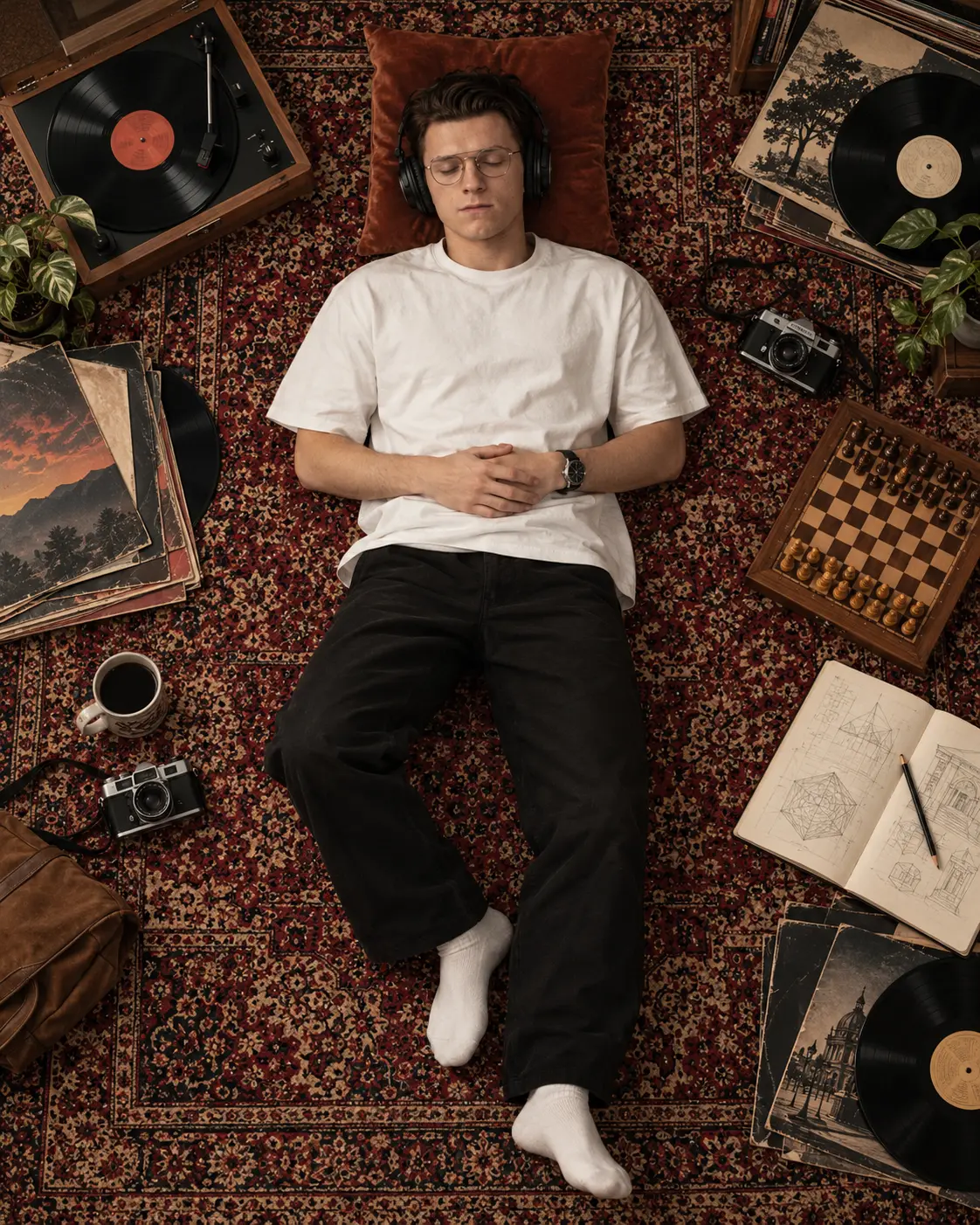 Vinyl Dreams on a Persian Rug
